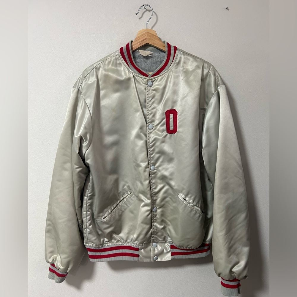 ❌ - sold 70s Ohio State Silver Varsity Jacket